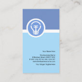 レトロミニシンプルマリストブルーエレクトリクシャン 名刺 (裏面)