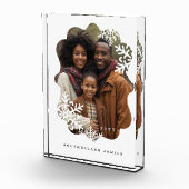 レトロミニタール波状フォトフレームのスノーフレーク写真 フォトブロック (右)