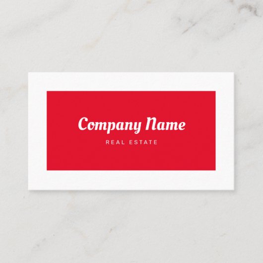 レトロミニパーソナライズされたマリ実在ストエステートレッド 名刺 (正面)