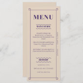 レトロミニマリスカスタムトフラットメニューカード メニュー (正面/裏面)