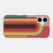 レトロミニマリストアーチイラスト iPhone 16ケース (裏面横)