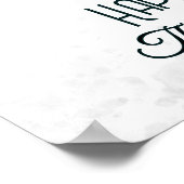 レトロミニマリストディアインホリデーツリー ポスター (角)