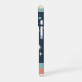 レトロミニマリストリング惑星 iPhone 16ケース (左側面)