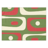 レトロミニマリスト中世紀型クリスマスパターン テーブルクロス (正面(横))