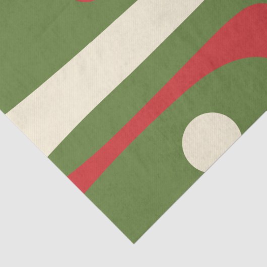 レトロミニマリスト中世紀型クリスマス抽象芸術 薄葉紙 (詳細)