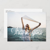 レトロミニマリスト写真感謝してい卒業あなた ポストカード (正面/裏面)