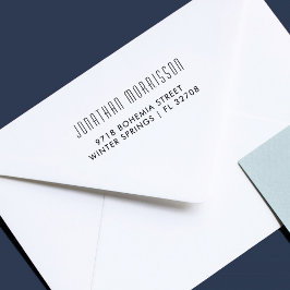 レトロミニマリスト名/差出人住所事業 セルフインキングスタンプ