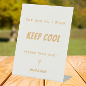 レトロミニマリスト第1ファン結婚のサイン 台座サイン