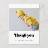 レトロミニマリスト赤ちゃん感謝していシャワーユー ポストカード (正面)