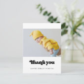 レトロミニマリスト赤ちゃん感謝していシャワーユー ポストカード (スタンド正面)