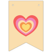 レトロミニマルたった今結婚しましたニューリュウズ バンティングフラッグ (第1の旗)