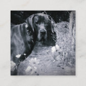 レトロミニマルスタイル スクエア名刺 (裏面)