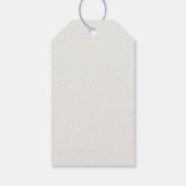 レトロミニマルバニーバイクエッグバスケットイースター ギフトタグ (裏面)