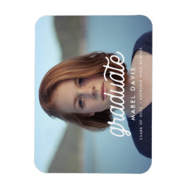 レトロミニマル写真卒業 マグネット