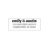 レトロミニマル差出人住所スタンプ セルフインキングスタンプ (デザイン)