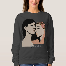 レトロミニマル無口社債顔 スウェットシャツ