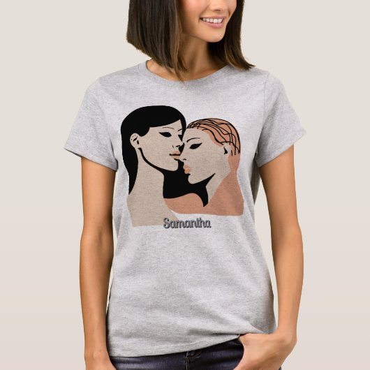 レトロミニマル無口社債顔 Tシャツ (正面)