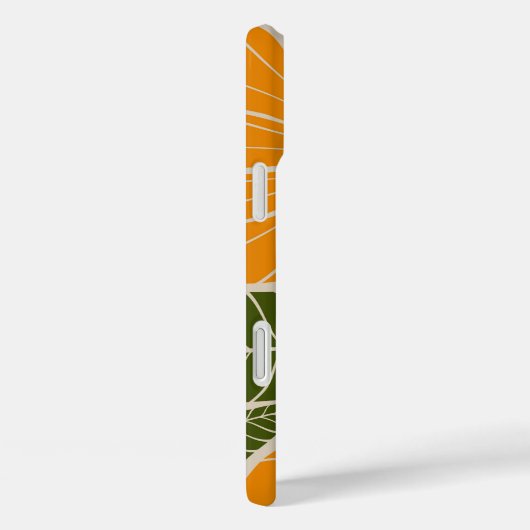 レトロミニマル黄金フローラアートiPhoneケース Case-Mate iPhoneケース (裏面 / 右)