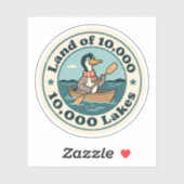 レトロミネソタルーンバードスカーフ&パドル シール (シート)