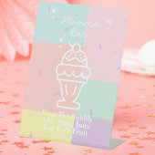 レトロミモサバー 台座サイン