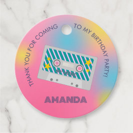 レトロミュージックガールズバンド誕生日パーティー フェイバータグ