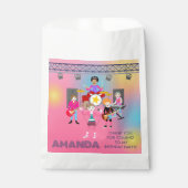 レトロミュージックガールズバンド誕生日パーティー フェイバーバッグ (正面)