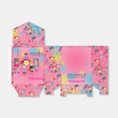 レトロミュージックガールズバンド誕生日パーティー フェイバーボックス (折り畳みなし)