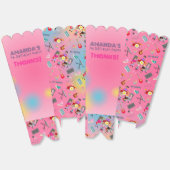 レトロミュージックガールズバンド誕生日パーティー フェイバーボックス (見開き)