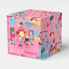 レトロミュージックガールズバンド誕生日パーティー フェイバーボックス