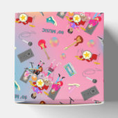 レトロミュージックガールズバンド誕生日パーティー フェイバーボックス (上部)