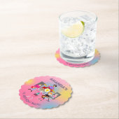 レトロミュージックガールズバンド誕生日パーティー ペーパーコースター (インサイチュ)