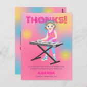 レトロミュージックガールズバンド誕生日パーティー ポストカード (正面/裏面)