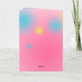 レトロミュージックガールズバンド誕生日パーティー 招待状 (裏面)