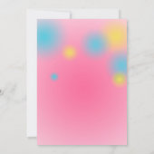 レトロミュージックガールズバンド誕生日パーティー 招待状 (裏面)