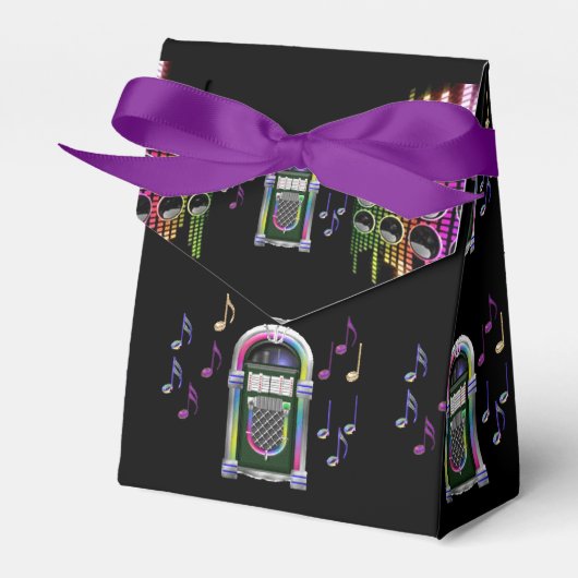 レトロミュージックノートJuke Boxテントの好意ボックス フェイバーボックス (正面サイド)