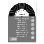 レトロミュージックビニユニークー結婚レコード テーブルナンバー (正面)