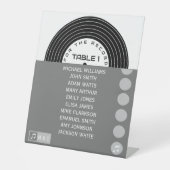 レトロミュージックビニユニークー結婚レコード 台座サイン (正面)