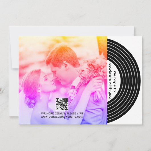 レトロミュージックビニールレコードのカバー日付を保存 セーブザデート (裏面)