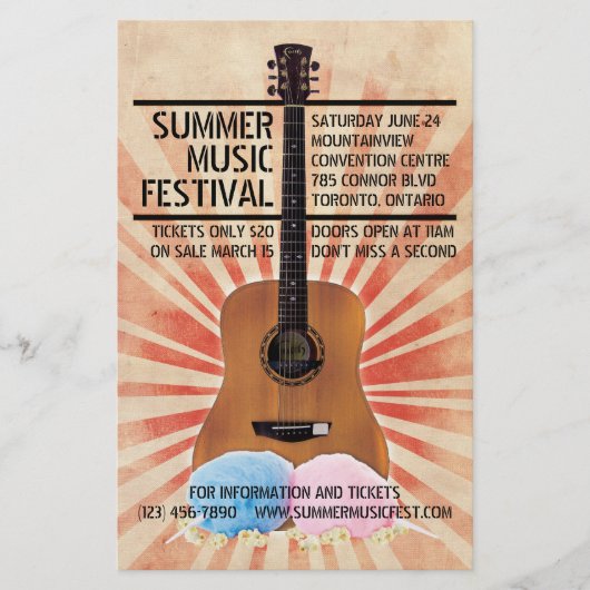 レトロミュージックフェスティバルフライヤー チラシ (正面)