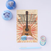 レトロミュージックフェスティバルフライヤー チラシ (シングル)