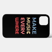 レトロミュージックラバーギフト – どこでも音楽を作る Case-Mate iPhoneケース (裏面 (横))