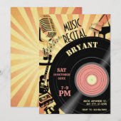 レトロミュージック ヴィンテージ リサイタル フェスティバル 招待状 (正面/裏面)