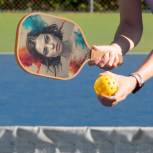 レトロミューズピックルボールパドルアート ピックルボールラケット