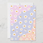 レトロミュートントーンズボホヒッピーブライダルシャワー 招待状 (裏面)