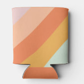 レトロミントオレンジボホストライプカスタムベビーシャワー 缶クーラー (裏面)