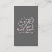 レトロミントグリーン素晴らしギャツビーパリジャンファッショニスタ 名刺 (裏面)