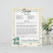 レトロミントスタンドミキサークックブックレシピレターヘッド (スタンド正面)