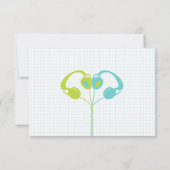 レトロミ結婚キステープの青とライム サンキューカード (裏面)