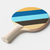 レトロムーはっきりしたムストライプの 卓球ラケット (正面アングル)