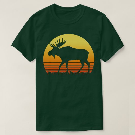 レトロムースサンシルエット Tシャツ (デザイン正面)